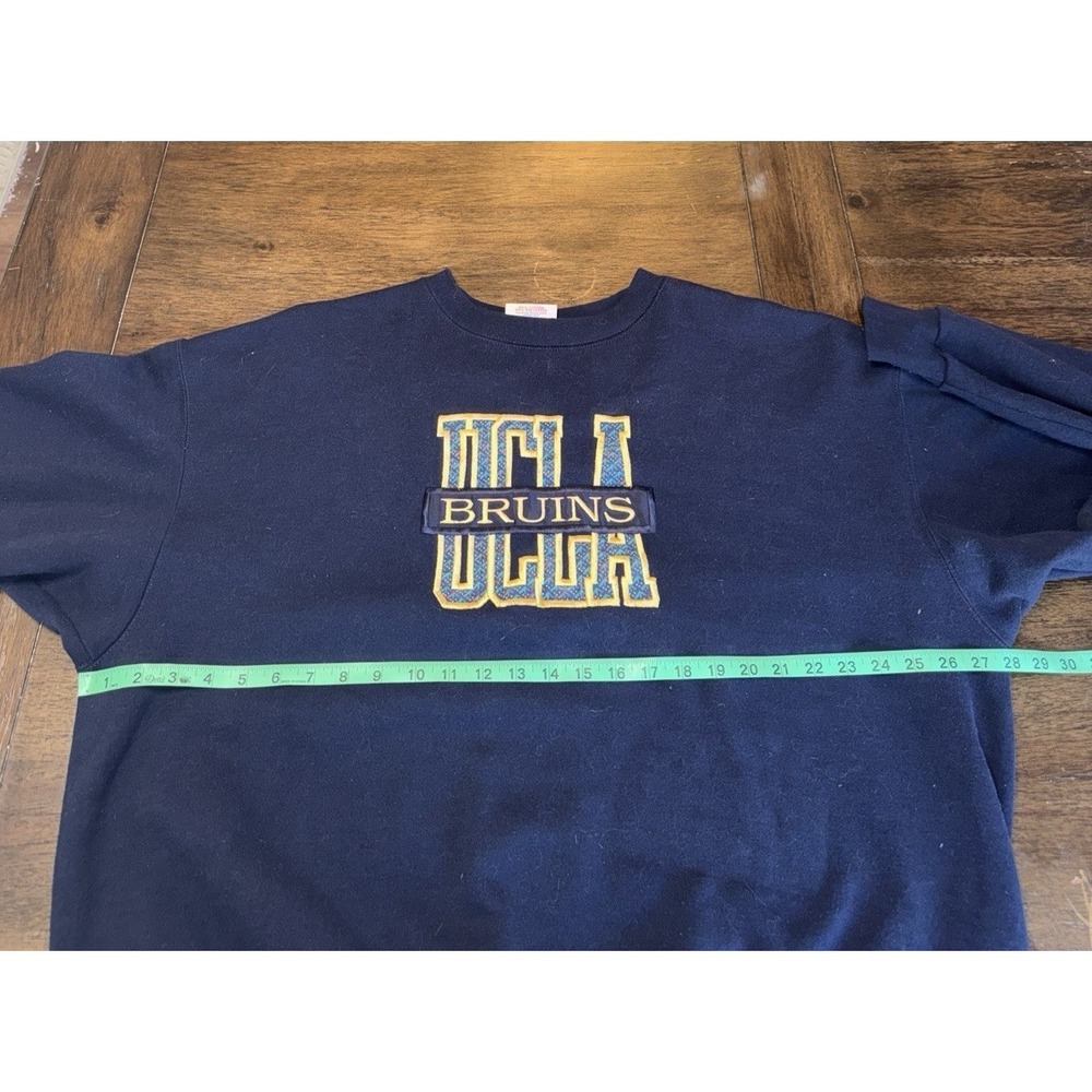 Vintage UCLA Sweatshirt Pullover Crable Sportswear Unisex XXL 2XL Blue Active - Picture 5 of 7